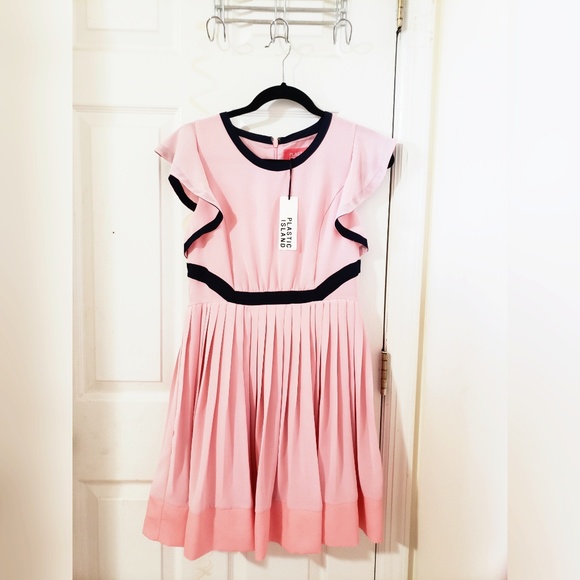Pink Chiffon Dress - Picture 1 of 2